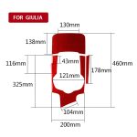 3 Teile/satz Carbon Faser Auto Getriebe Panel Dekorative Aufkleber für Alfa Romeo Giulia 2017-2019, Linke Fahrt, Gear Box Panel,Left Drive – Bild 2