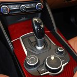 3 Teile/satz Carbon Faser Auto Getriebe Panel Dekorative Aufkleber für Alfa Romeo Giulia 2017-2019, Linke Fahrt, Gear Box Panel,Left Drive – Bild 5