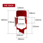 3 Teile/satz Kohlefaser Auto Getriebe Panel Dekorative Aufkleber für Alfa Romeo Giulia 2017-2019, Rechtsantrieb, Gear Box Panel,Right Drive – Bild 2