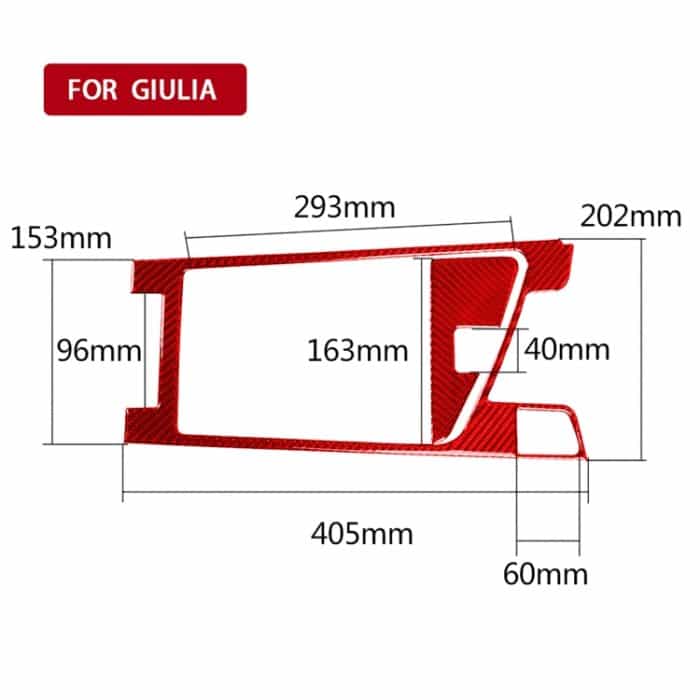 2 Teile/satz Carbon Faser Auto Armlehne Box Rahmen Dekorative Aufkleber für Alfa Romeo Giulia 2017-2019, Rechts Antrieb, Armrest Box Frame,Right Drive – Bild 2