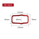 Dekorativer Aufkleber für Autoscheinwerferschalter aus Kohlefaser für Alfa Romeo Giulia 2017–2019, Rechtsantrieb, Headlight Switch Panel,Right Drive – Bild 2