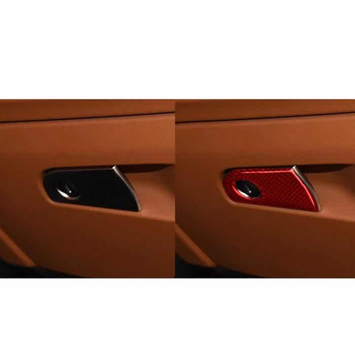 Dekorativer Aufkleber für Auto-Co-Pilot-Aufbewahrung aus Kohlefaser für Alfa Romeo Giulia 2017–2019, linker Antrieb, Co-pilot Storage,Left Drive – Bild 6