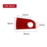 Dekorativer Aufkleber für Auto-Co-Pilot-Aufbewahrung aus Kohlefaser für Alfa Romeo Giulia 2017–2019, Rechtsantrieb, Co-pilot Storage,Right Drive – Bild 2