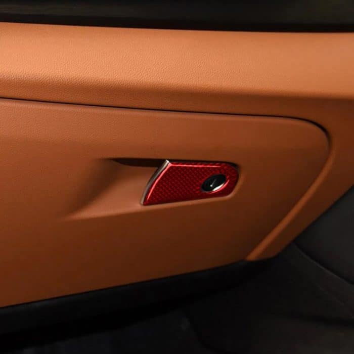 Dekorativer Aufkleber für Auto-Co-Pilot-Aufbewahrung aus Kohlefaser für Alfa Romeo Giulia 2017–2019, Rechtsantrieb, Co-pilot Storage,Right Drive – Bild 5
