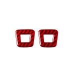 2 Teile/satz Carbon Faser Auto Mikrofon Panel Dekorative Aufkleber für Alfa Romeo Giulia 2017-2019, Links und rechts Drive Universal, Microphone Panel