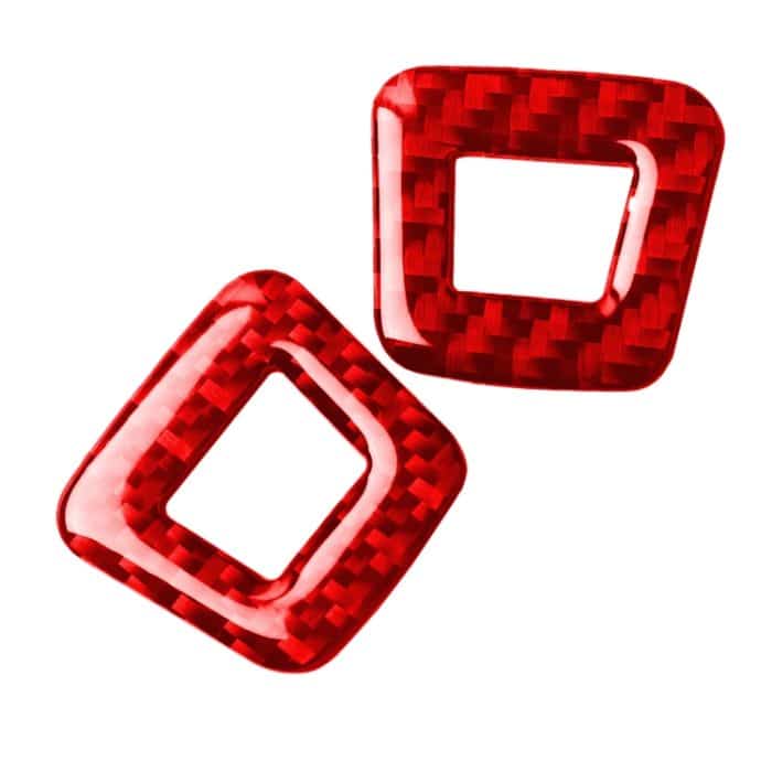 2 Teile/satz Carbon Faser Auto Mikrofon Panel Dekorative Aufkleber für Alfa Romeo Giulia 2017-2019, Links und rechts Drive Universal, Microphone Panel – Bild 2