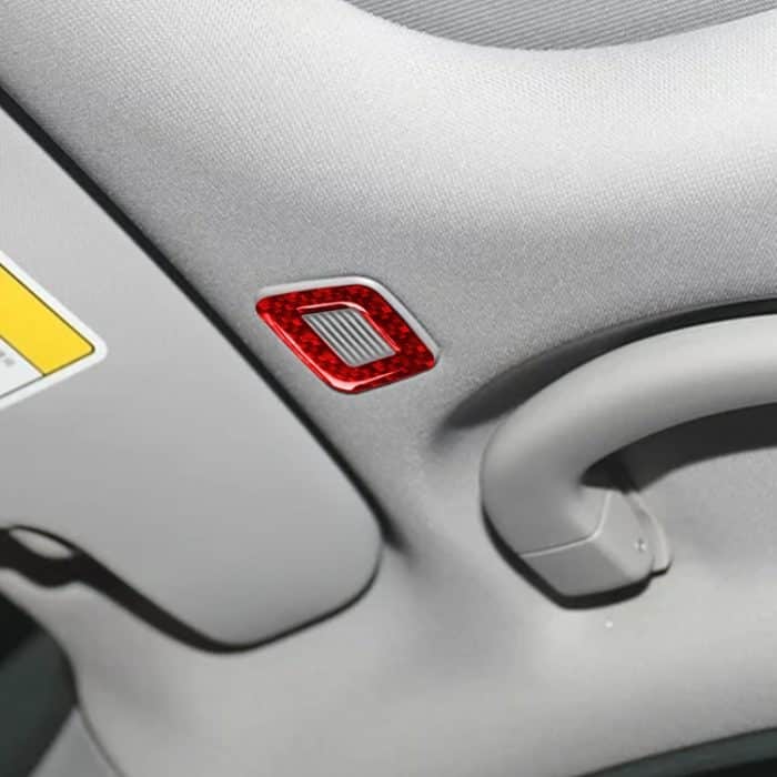 2 Teile/satz Carbon Faser Auto Mikrofon Panel Dekorative Aufkleber für Alfa Romeo Giulia 2017-2019, Links und rechts Drive Universal, Microphone Panel – Bild 5