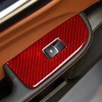 4 Teile/satz Carbon Faser Auto Fenster Taste Panel Dekorative Aufkleber für Alfa Romeo Giulia 2017-2019, Rechts antrieb, Window Button Panel,Right Drive – Bild 5