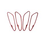 4 Teile/satz Carbon Faser Auto Innentürgriff Rahmen Dekorative Aufkleber für Alfa Romeo Giulia 2017-2019, links und Rechts Antrieb Universal, Inner Door Handle Frame