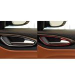 4 Teile/satz Carbon Faser Auto Innentürgriff Rahmen Dekorative Aufkleber für Alfa Romeo Giulia 2017-2019, links und Rechts Antrieb Universal, Inner Door Handle Frame – Bild 6