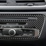 Kohlefaser-Auto-Zentralsteuerungs-CD-Panel dekorativer Aufkleber für Audi Q3 2013-2018, links und rechts Antrieb universell – Bild 5