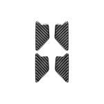 4 stücke / satz Kohlenstofffaserauto-Innentürschüssel dekorativer Aufkleber für Audi Q3 2013-2018, links und rechts universell