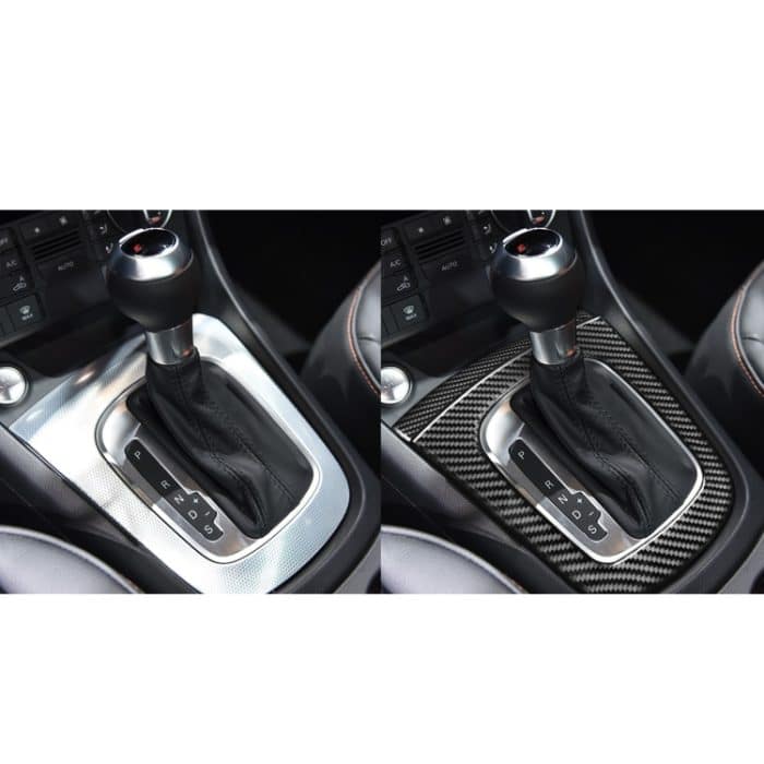 2 Stück / Setcarbon-Faser-Auto-Gang-Panel dekorativer Aufkleber für Audi Q3 2013-2018, linke und rechter Antrieb universell – Bild 6