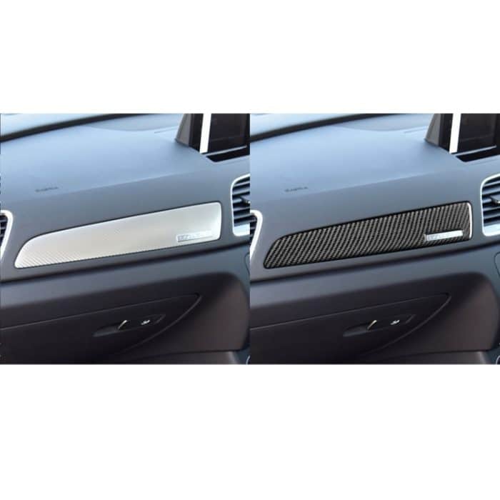 Kohlefaserauto-CO-Pilotbesatz mit Loch Dekorativen Aufkleber für Audi Q3 2013-2018, Rechtsfahrt – Bild 6