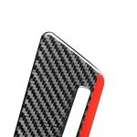 Kohlefaser-Auto-Co-Pilot-Trim-rote Kante mit Loch dekorativer Aufkleber für Audi Q3 2013-2018, Rechtsfahrt – Bild 3