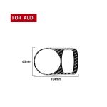 Kohlefaserauto-Scheinwerferschalter Dekorativer Aufkleber für Audi Q3 2013-2018, links und rechts Antrieb universell – Bild 2