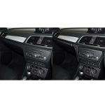 2 Stück / Set Carbon Fiber Car Central Control CD Außen Rahmen Dekorativer Aufkleber für Audi Q3 2013-2018, Rechtsfahrt – Bild 6