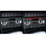 Kohlefaser-Fahrzeug-Klimaanlage-Knopfrahmen-roter Rand-dekorativer Aufkleber für Audi Q3 2013-2018, links und rechts Antrieb universell – Bild 6