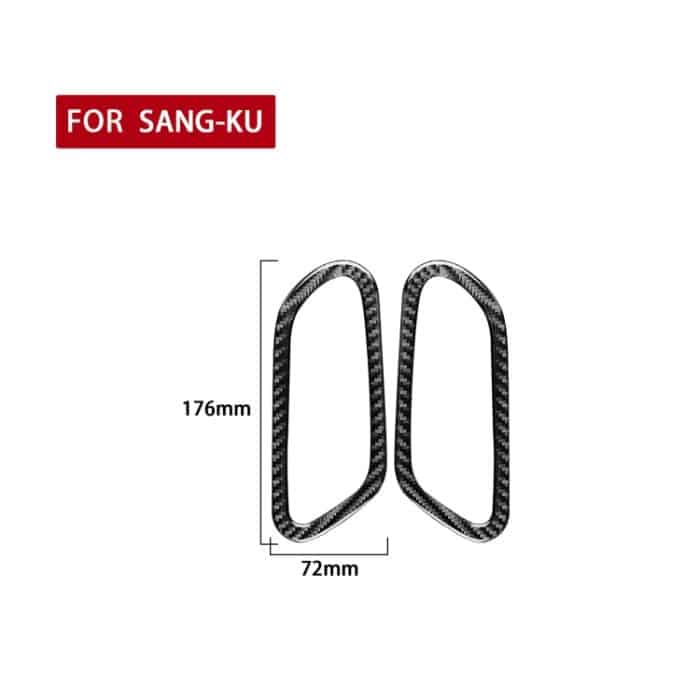 2 stücke / satz Kohlenstofffaserauto Innentürgriff Dekorativer Aufkleber für Volkswagen Scirocco 2009-2016, links und rechts Antrieb universell – Bild 2
