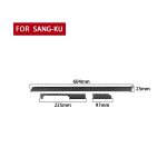 3 teile / satz Kohlefaser-Auto-Armaturenbrett-Streifen dekorativer Aufkleber für Volkswagen Scirocco 2009-2016, linke Fahrt – Bild 2