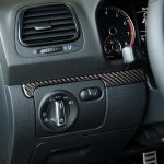 3 teile / satz Kohlefaser-Auto-Armaturenbrett-Streifen dekorativer Aufkleber für Volkswagen Scirocco 2009-2016, linke Fahrt – Bild 5