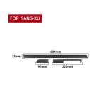 3 stücke / satz Kohlefaser Auto Dashboard Streifen Dekoratives Aufkleber für Volkswagen Scirocco 2009-2016, Rechtsfahrt – Bild 2