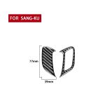 2 stücke / satz Kohlefaser Auto Türschlossrahmen dekorativer Aufkleber für Volkswagen Scirocco 2009-2016, linke Fahrt – Bild 2