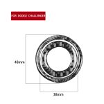 2 PCS / Set Kohlefaser Auto Zündschalter Dekorativer Aufkleber für Dodge Challenger 2015 bis jetzt, Links fahren – Bild 2