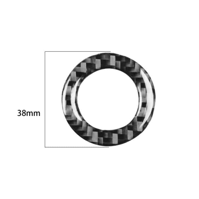 Carbon Fiber Auto Zündschalter im Inneren dekorative Aufkleber für Dodge Challenger 2015 bis jetzt, links fahren – Bild 2