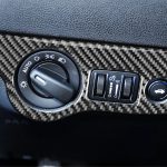 Carbon Fiber Auto Scheinwerfer Schalter Panel dekorative Aufkleber für Dodge Challenger 2015 bis jetzt, links fahren – Bild 6