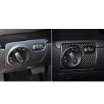 Carbon Fiber Auto Scheinwerfer Schalttafel Dekorative Aufkleber für Volkswagen Golf 6 2008-2012, Links fahren – Bild 6