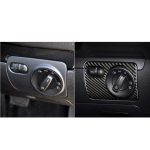 Carbon Faser Auto Scheinwerfer Schalter Panel dekorative Aufkleber für Volkswagen Golf 6 2008-2012, Rechts fahren – Bild 7