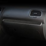 Carbon Faser Auto Zentralsteuerleiste Dekorativer Aufkleber für Volkswagen Golf 6 2008-2012, Links fahren – Bild 6