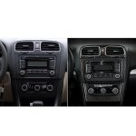 Carbon Fiber Car Middle Air Outlet Dekorativer Aufkleber für Volkswagen Golf 6 2008-2012 – Bild 7