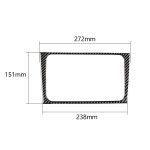 Carbon Faser Auto CD Panel dekorative Aufkleber für Volkswagen Golf 6 2008-2012 – Bild 2