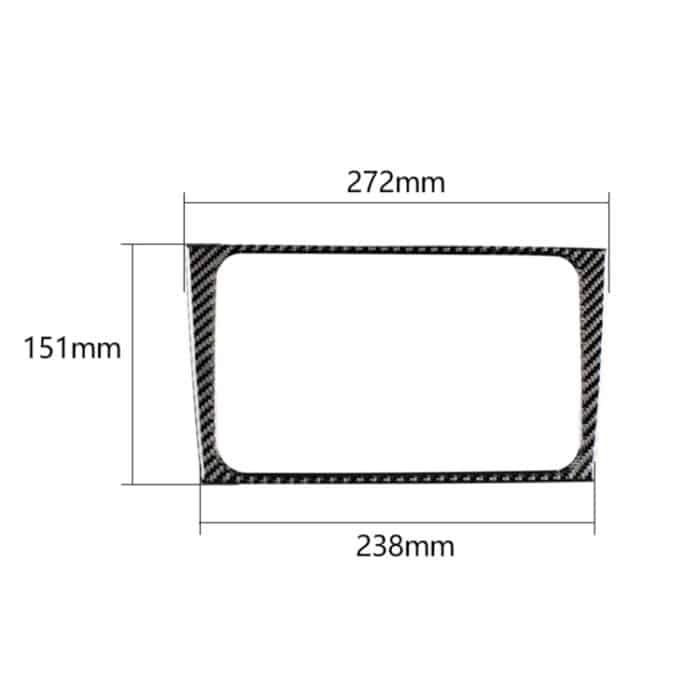Carbon Faser Auto CD Panel dekorative Aufkleber für Volkswagen Golf 6 2008-2012 – Bild 2