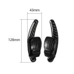 Kohlefaser Auto Zentrallenkradpaddel Dekorativer Aufkleber für Volkswagen Golf 6 2008-2012 – Bild 2