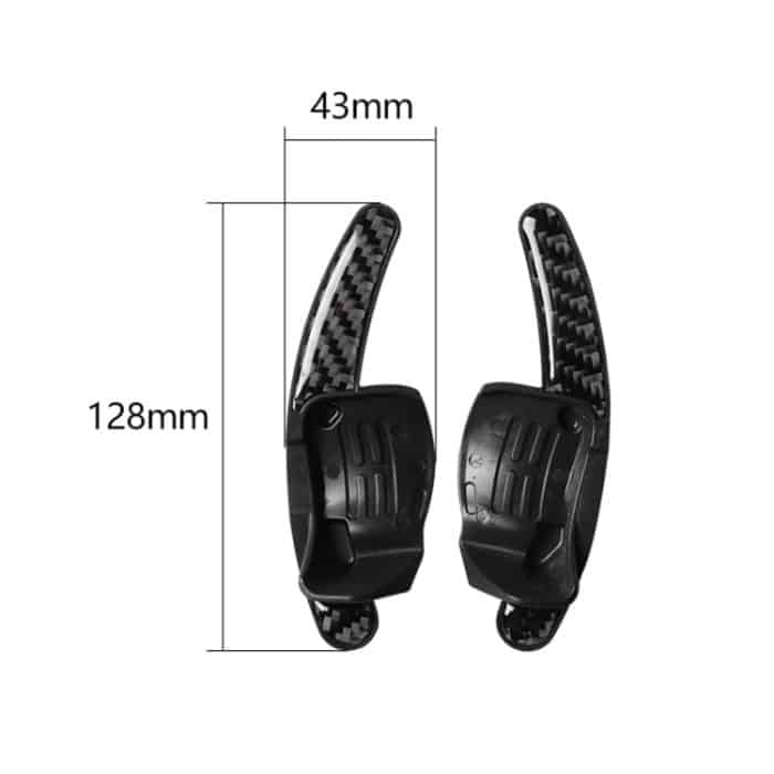 Kohlefaser Auto Zentrallenkradpaddel Dekorativer Aufkleber für Volkswagen Golf 6 2008-2012 – Bild 2