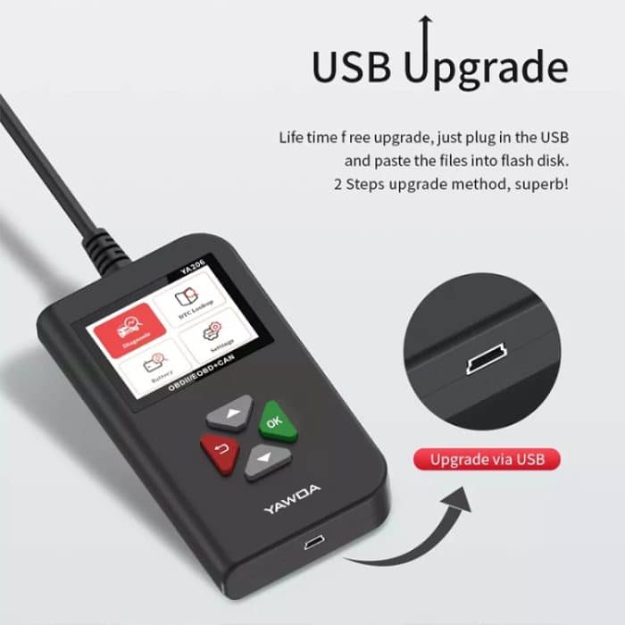 YA206 Autocodeleser OBD2 Fehlerdetektor Diagnosetool – Bild 4