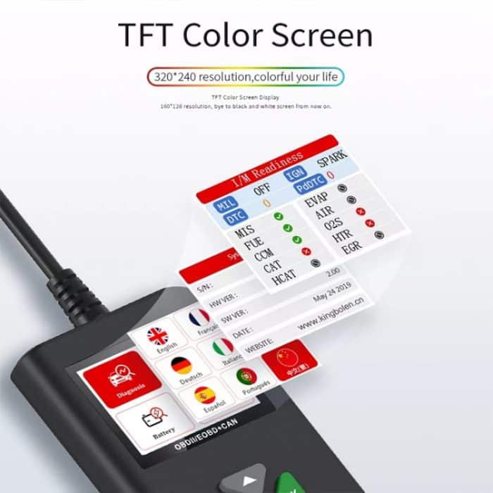 YA206 Autocodeleser OBD2 Fehlerdetektor Diagnosetool – Bild 6