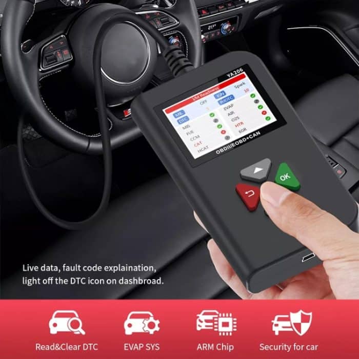 YA206 Autocodeleser OBD2 Fehlerdetektor Diagnosetool – Bild 7