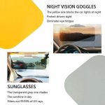 Car Buttons Day Night 2 in 1 Blendender Goggle-Sonnenschutz – Bild 4