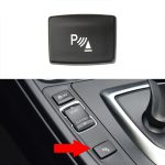 Für BMW 3er-Serie, linksfahrendes Auto, zentrale Steuerung, Multifunktions-Radartaste 6131 9252 912, Radar Button (Black), Radar Button (Red)