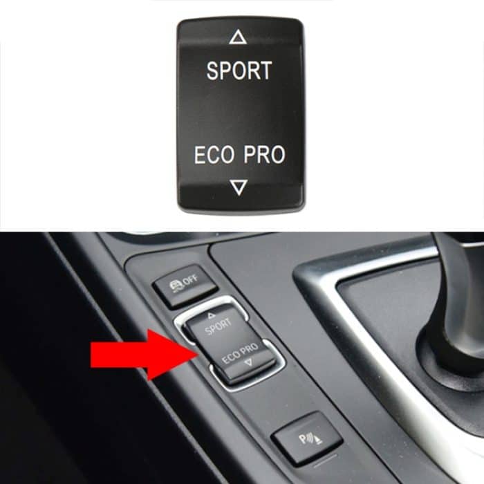 Für BMW 3er-Serie links fahrendes Auto Zentralsteuerung Multifunktions-Sporttaste 6131 9252 912, Sport Button (Black), Sport Button (Red) – Bild 1