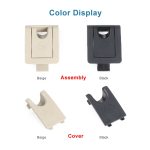 Für Toyota Camry 2017-Auto Hinten Kind ISOFIX Schalter Sitz Sicherheit Abdeckung 2059200513, ISOFIX Cover (Black), ISOFIX Cover (Beige) – Bild 2