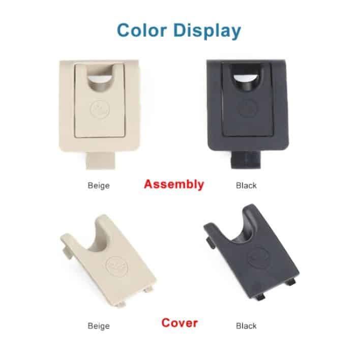 Für Toyota Camry 2017-Auto Hinten Kind ISOFIX Schalter Sitz Sicherheit Abdeckung 2059200513, ISOFIX Cover (Black), ISOFIX Cover (Beige) – Bild 2