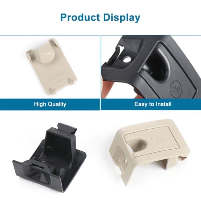 Für Toyota Camry 2017-Auto Hinten Kind ISOFIX Schalter Sitz Sicherheit Abdeckung 2059200513, ISOFIX Cover (Black), ISOFIX Cover (Beige) – Bild 3