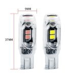 4 Stück T10 DC12V / 0,84 W / 0,07 A / 150 LM Auto-Umrissleuchte 5 LEDs SMD-3030 Lampenperlen mit Linse – Bild 3