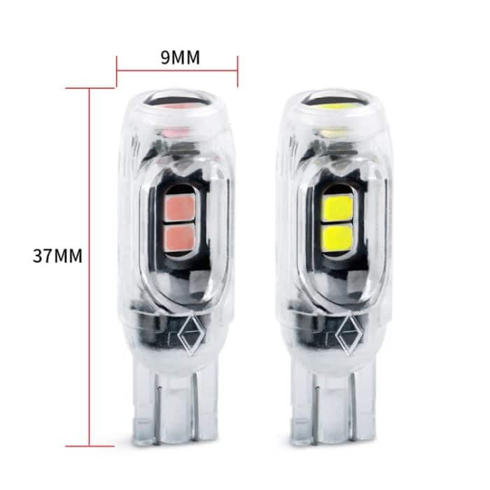 4 Stück T10 DC12V / 0,84 W / 0,07 A / 150 LM Auto-Umrissleuchte 5 LEDs SMD-3030 Lampenperlen mit Linse – Bild 3
