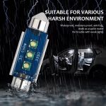 2pcs 36mm IC12V / 2.76W / 0.23A / 300LM 3LEDs SMD Auto Leselampe Lichtkuppel – Bild 6